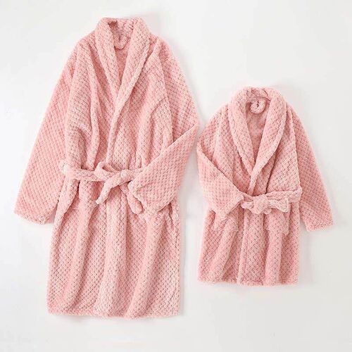 Family Matching outfits Autumn Winter Warm Children Bathrobe