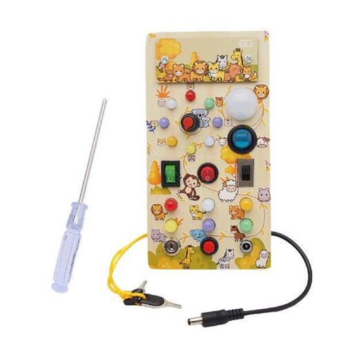 Lights Switch Busy Board Toys with Buttons Toddlers