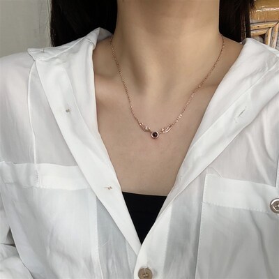New Creative 100 Languages I Love You Projection Elk Pendant