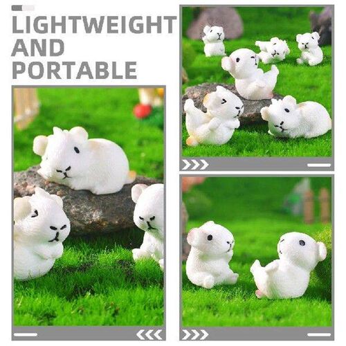 6 Pcs Micro Landscape Guinea Pig House Miniature Garden