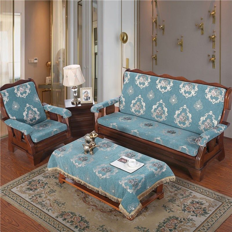 冬优实木沙发垫带靠背加厚木质垫子春秋椅中式可拆洗红木沙发坐垫