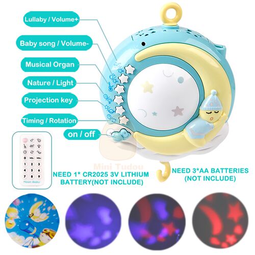 Baby Mobile Rattles Toys 0-12 Months For Baby Newborn Crib B