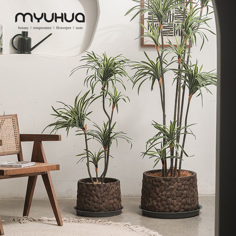 复古做旧矮款松果水泥花盆桌面落地式种植南天竺孟加拉榕大型绿植,家居饰品,花盆,淘宝优惠券,粉丝福利购,淘宝优惠卷