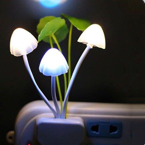 Night Light LED Mushroom Bedside Lamp EU / US Plug 7 Color