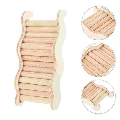 1PC Wooden Hamster Cage Climbing Ladder Hamster Playing