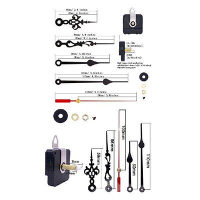 Long Shaft Quartz C Movement Mechanism with 2 Pairs of