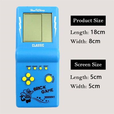 Classic Retro Handheld Game Players for Tetris Console Large