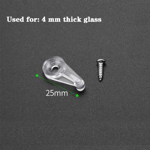 10pcs/set Retainer Clips Set Plastic Glass Door Glass Panel
