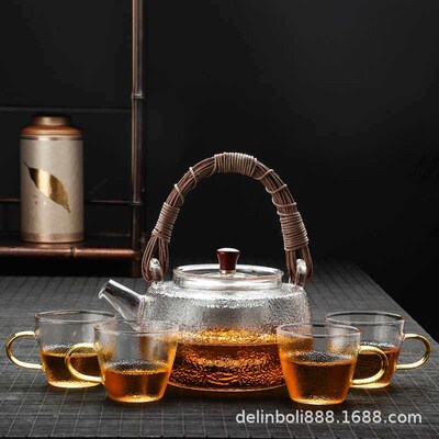Thickened heat resistant Pyrex beam pot Boiling water pot fl