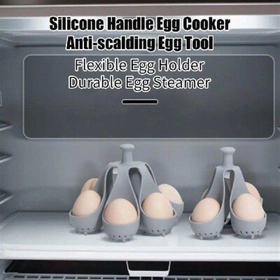 Breakfast Maker Boiled Egg Holder Silicone Egg Steamer Tray