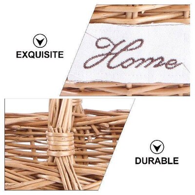 Portable Storage Basket Fruit Weaving Picnic Holder