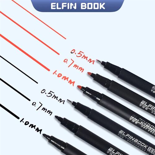 ELFIN BOOK 8 Colors Whiteboard Pens, Fine Tip Magnetic Water