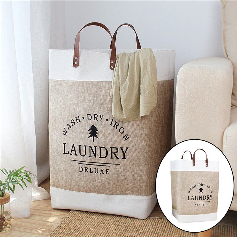 Waterproof Collapsible Laundry Hamper Dirty Clothes Freestan - 实物图
