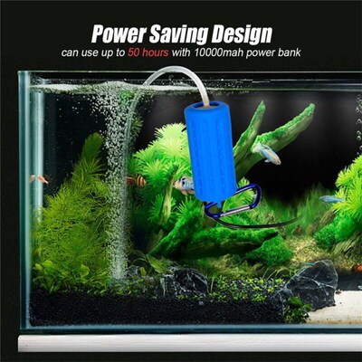 New Portable Mini USB Air Pump Aquarium Fish Tank Oxygen Mut