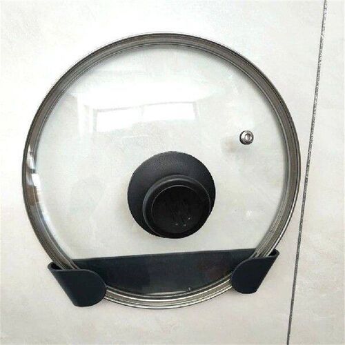 Wall Mounted One-Piece Pot Lid Holder Multi-Purpose