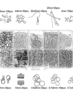 DIY Earring Hook Open Jump Ring Kit 10piece Set for Handmade