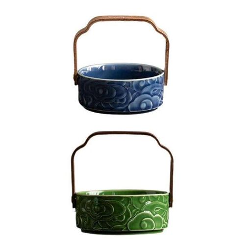 Ceramic Fruit Basket Food Serving Basket Serving