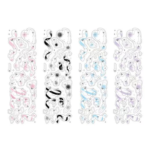 Colorful Ribbon Holographic Laser ers Diy Scraping Kawaii De