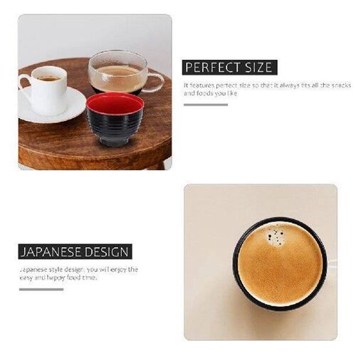 2 Pcs Japanese Ramen Bowl Noodles Imitation Porcelain Soup