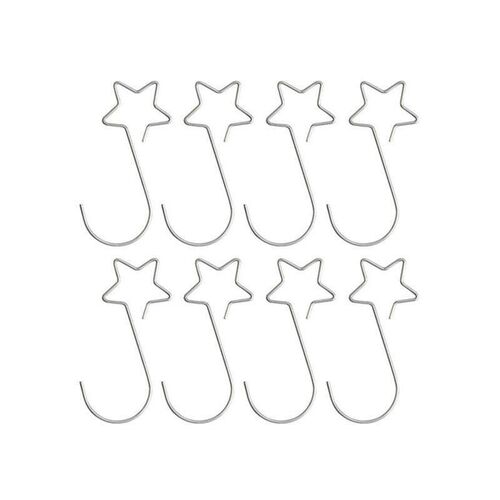 20pcs Christmas Star Hook Hanging Ornament Xmas Tree Garland