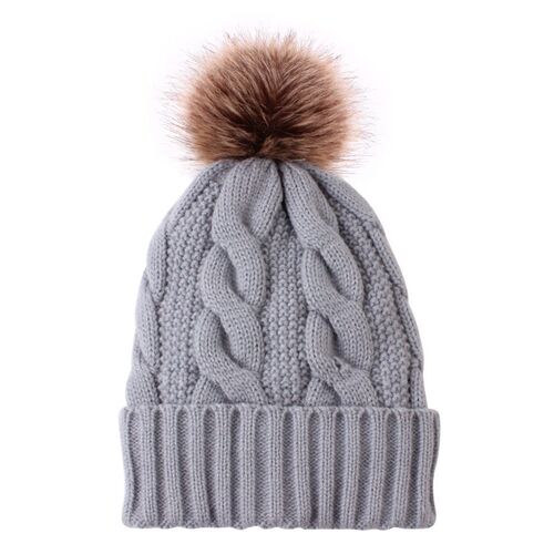 Factory Spot Warm Plus Velvet Padded Wool Ball Ladies Knitte
