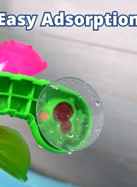 Colorful Waterwheel Bathing Sucker Baby Bath Toys Bathtub Wa