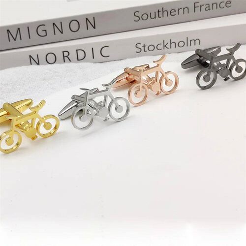 Personalized Customize Bicycle Men Fashion Cufflinks Wedding
