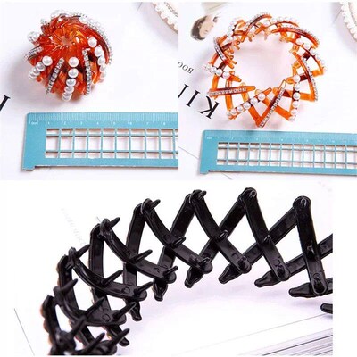 Women Hair Clips Crystal Bird Nest Hair Claw Bun Maker Hairg
