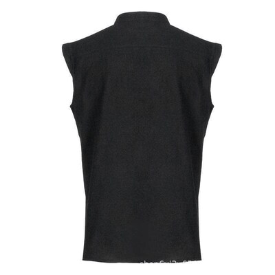 Vest Mens Solid Color Medieval Renaissance Samurai Lace Rou