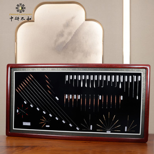 中研太和针谱中医医针样谱仿古针谱文化针普挂件中医馆装饰挂画