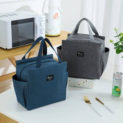 Large Capacity Cooler Bag Oxford Portable Zipper Thermal Lun
