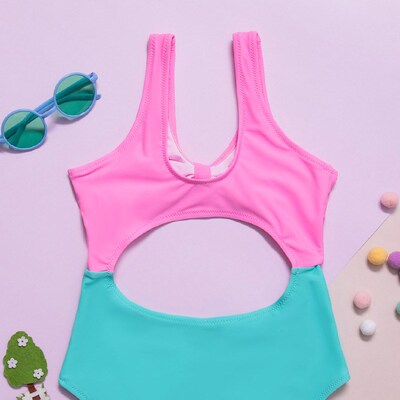 7~14Year Teenager Girls Swimsuit one piece Children Swimwear