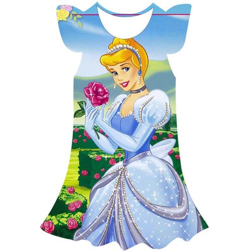 Cinderella Dress Girls Clothes Cartoon  Childrens Clothing