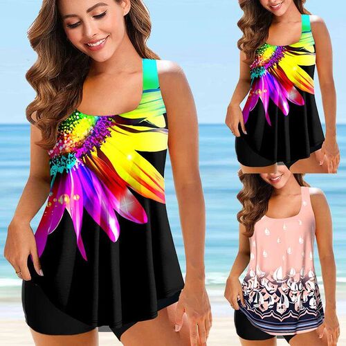 Summer Ladies Casual Popular Bikini Beach Pattern Swimsuit V