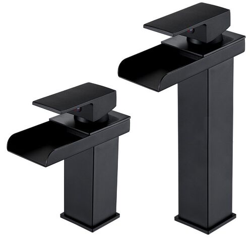 Black Copper Core Hot and Cold Wash Basin Faucet Washbasin B