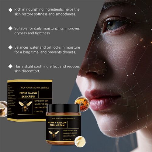 Tallow and Honey Moisturizing Cream: Deeply nourishing and h