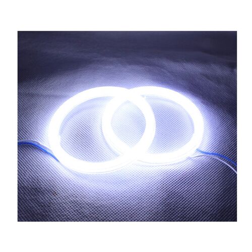 Double Color Angel Eyes COB DRL Light  Led Ring For Car Head