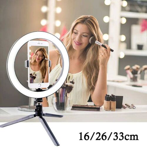 10 Inch LED Ring Light Photographic Selfie Ring Lighting wit