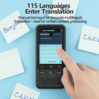 MSAI T18 AI Translator 160 Online 23 Offline Languages Trans