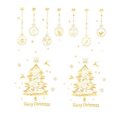 Christmas Decoration Shopping Mall Window Scene Layout Glass
