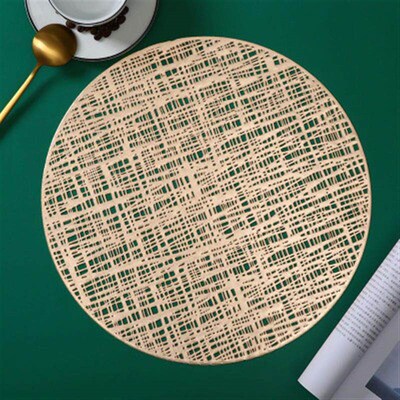 PVC placemat hibiscus flower table mat non-slip insulation