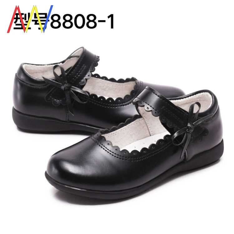 girls baby Girl Kids formal leather shoes for School student - 实物图