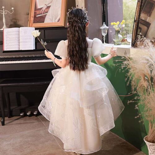 High-end Childrens Evening Dress Niche Light Luxury Flower