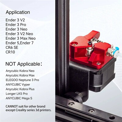 Upgrade Kit Dual Gear Extruder with Two Washers Metal Drive