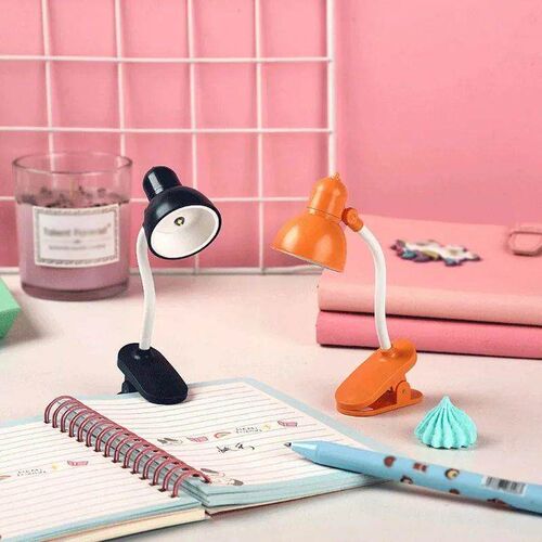 Reading Light Adjustable Clip Mini Desktop Table Lamp Batter