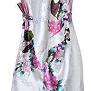 Silk Satin Wedding Bride Bridesmaid Robe Floral Bathrobe Sho