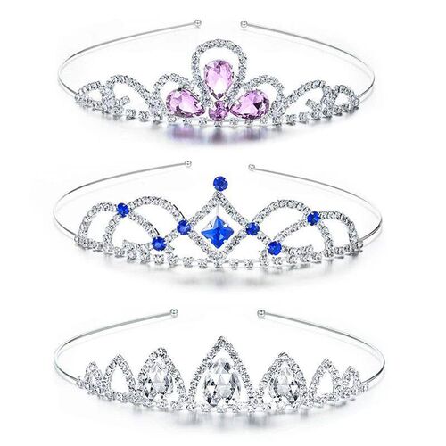 Rhinestone Crystal Tiara Princess Crown Rhinestone Headband