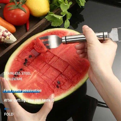 Stainless Steel Windmill Watermelon Cutter Artifact Salad