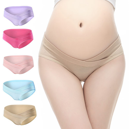 Maternity Panties Soft Breathable Cotton Low Waist Seamless