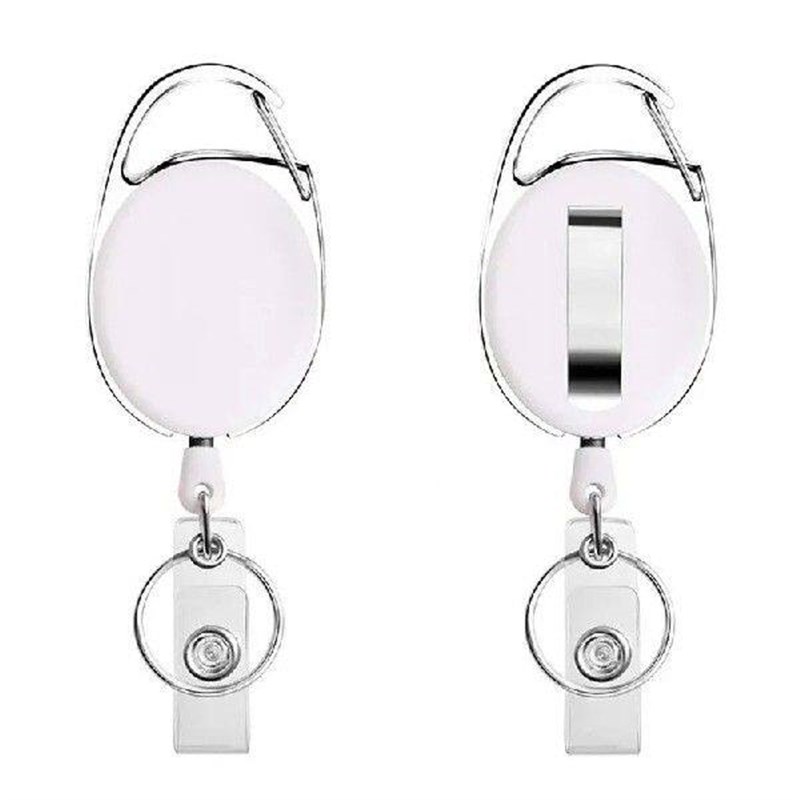 Retractable Badge Holders Doctor Nurse Badge Reels Clip Key - 实物图